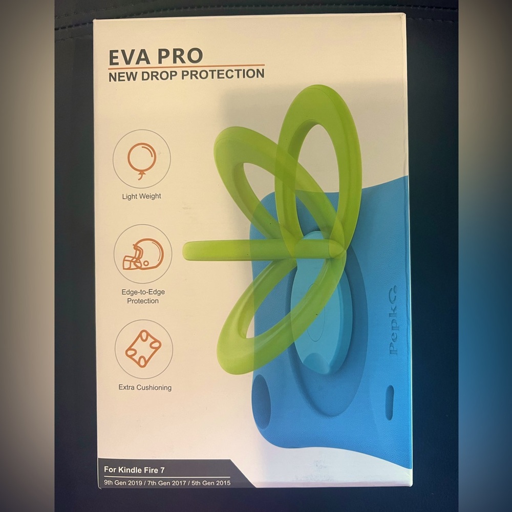 Case for Fire 7 Tablet, Light Weight Shockproof Cover with Folding Kickstand